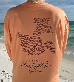 Peach - Long Sleeve Performance Tee - Size Large